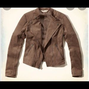 Hollister Faux Suede Crop Jacket